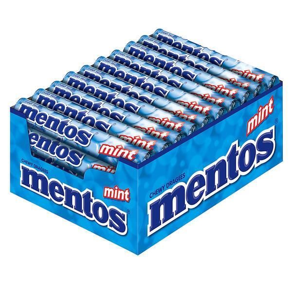Mentos Mint Chewy Dragees Bonbons 40 x 38g