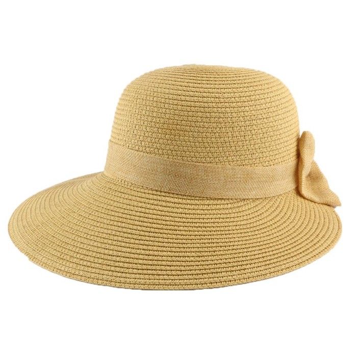 Chapeau de Paille Zely en mottled coloris Naturel Capeline été