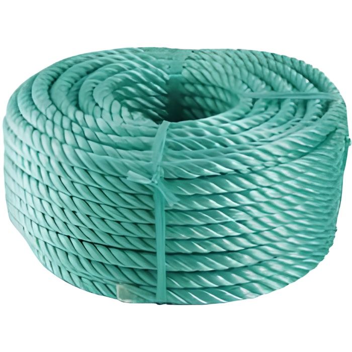 Corde en polyester verte