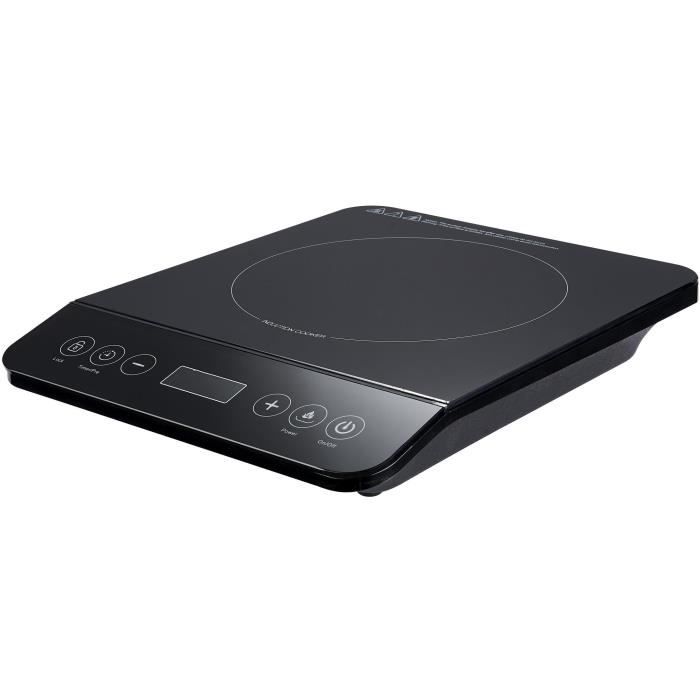 SILVER STYLE 1975 Plaque induction 1 feu - 2000 W - black Christal