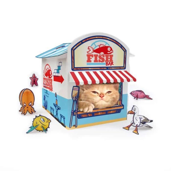 Cabane pour Chat Bar à Poisson