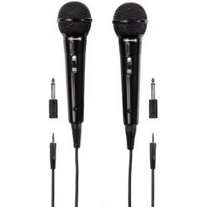 THOMSON-Microphone dynamique M135D, Karaoké, lot de 2