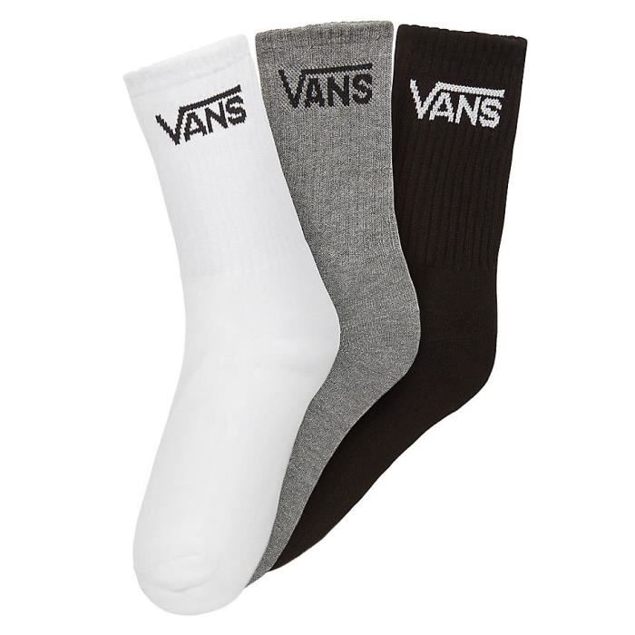 Vans V00XNQIZH, Noir, Gris, Blanc, Enfant, Garçon, Chaussettes classiques, Coton, Elastodiene, Nylon, Polyester, 74%
