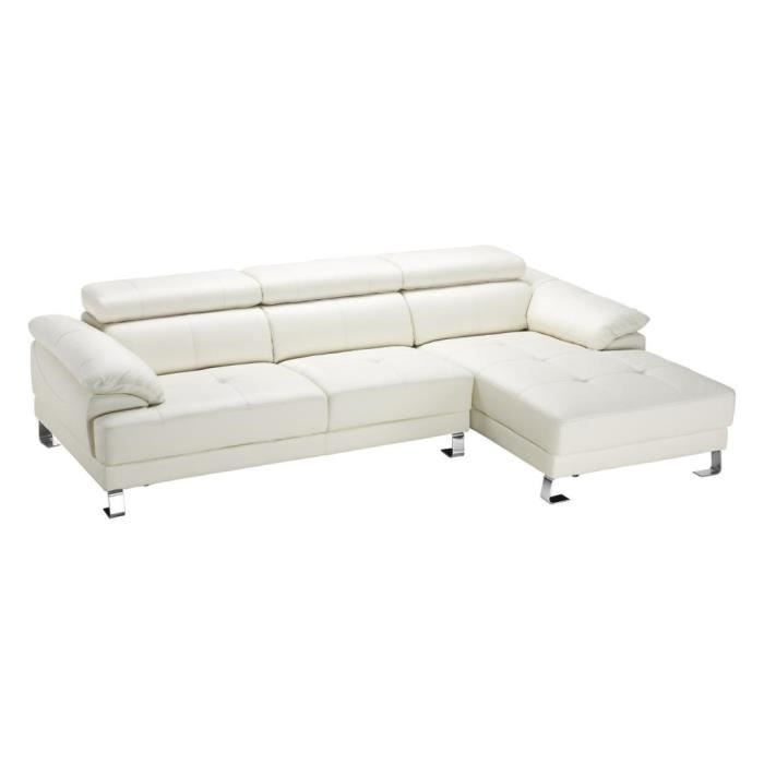 Canapé d'angle Cuir Design Confort