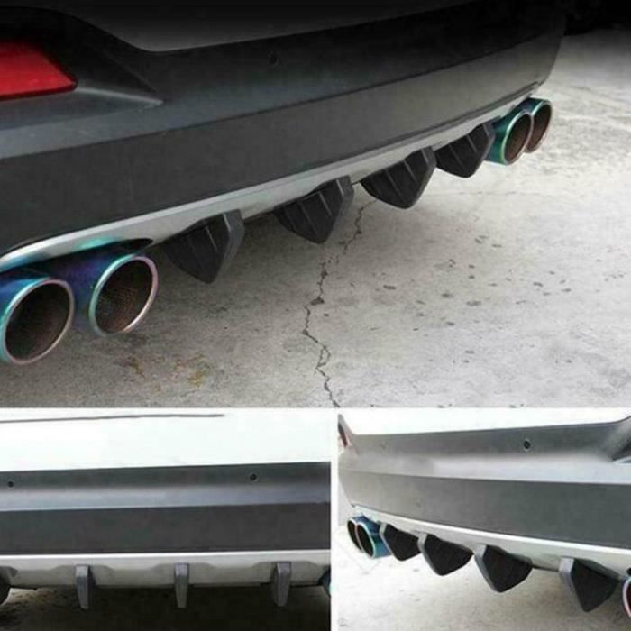 VINGVO Aileron arrière 4pcs Spoiler Arrière à Nageoire de Diffuseur de Pare-Chocs Accessoire de Voiture Universel