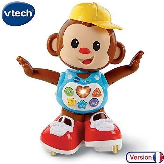 VTech - Titi Ouistiti – singe interactif – jouet singe – jouet bebe 12-36 mois – brun 80-505975