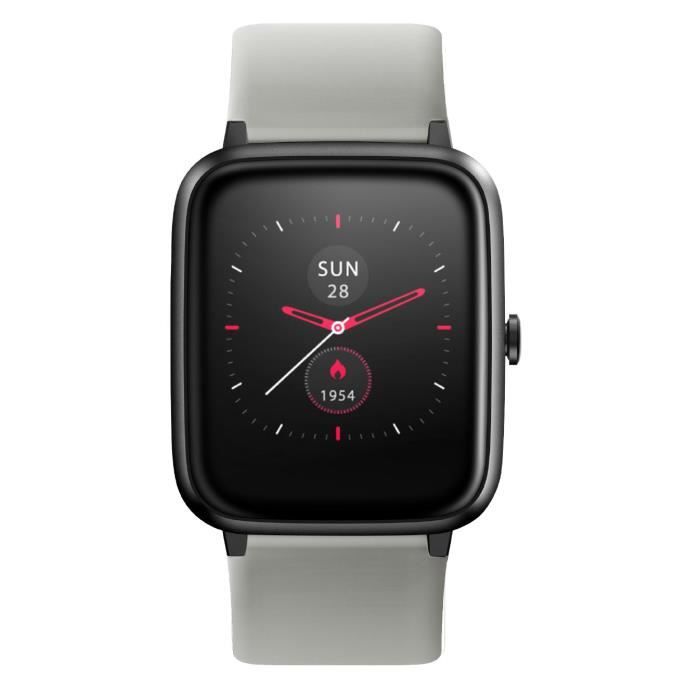 WEE PLUG GPS SmartFit - Montre connectée GPS - Multisports - Cardio - Bluetooth - IP68 - Gris
