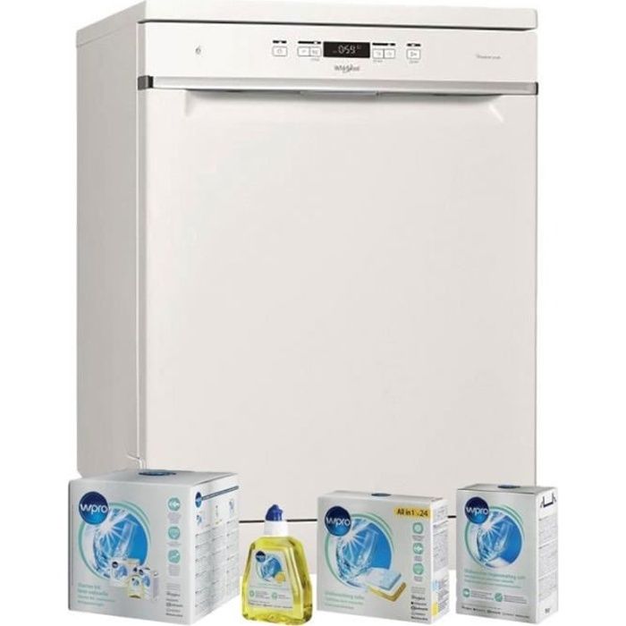 WHIRLPOOL Lave-vaisselle blanc 42dB 14 couverts 60cm Natural Dry 59 Blanc
