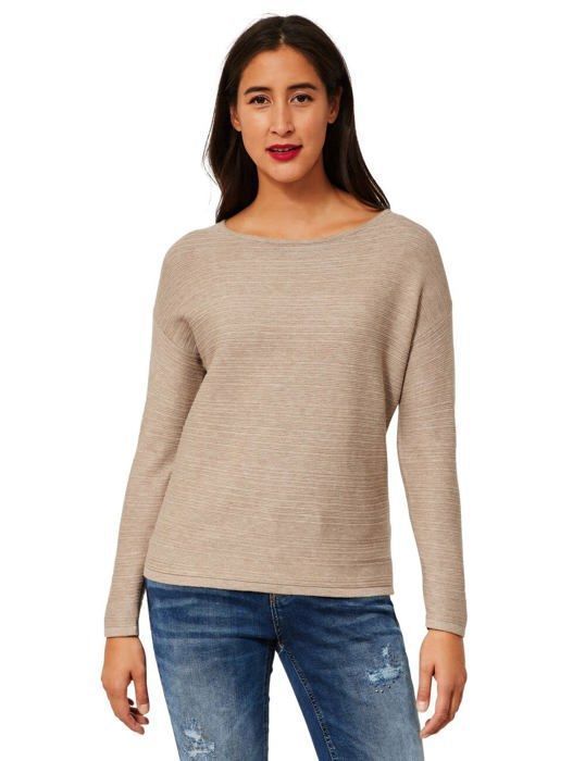 Pull Street One En Tricot Femme - 60% Viscose, 40% Coton - Confortable Et Tendence