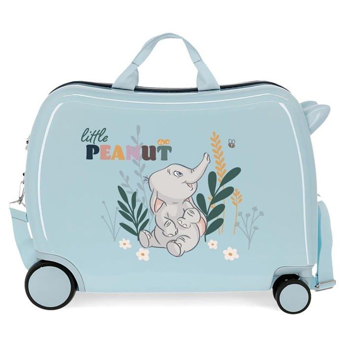 Bagage Enfant 4 Roues Valise Enfant Movom Happy Time 50x38x20cm - ABS Rigide, 4 Roues, Serrure à Combinaison, 34L - Multicolore Bagage à Main 4 Roues