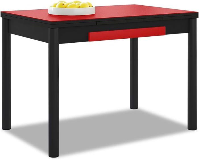 Table de Cuisine, Rouge, 90 x 50 cm.[G279] - Cdiscount Maison