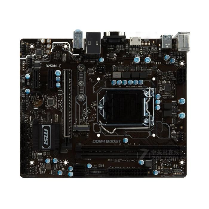 Carte mère MSI B250M-E Intel B250 LGA 1151 2xDDR4 SDRAM 32 Go Micro ATX - Msi