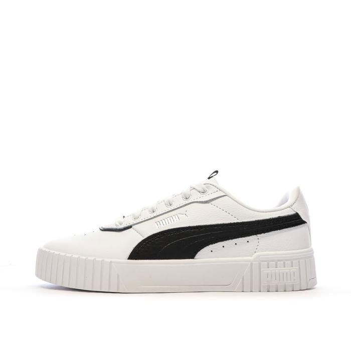 Puma Baskets Blanches/Noires Femme Puma Carina 2.0