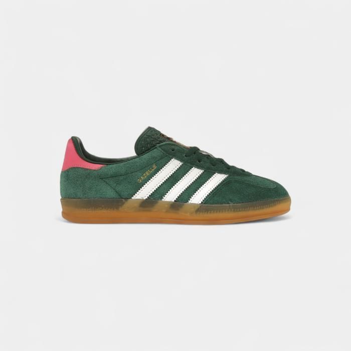 adidas Gazelle Indoor Collegiate Green Lucid Pink (Womens)