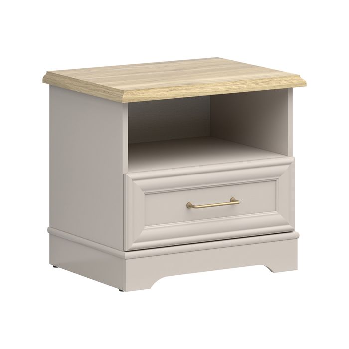 Chevet 1 tiroir Petits-meubles - Perle - 54 x 41 x 50cm - Cachemire