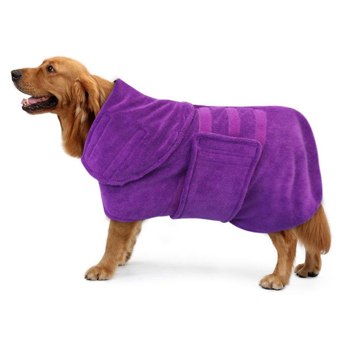Comparer les prix de Peignoir pour chien serviette absorbante et séchante en microfibre ajustable et rapide