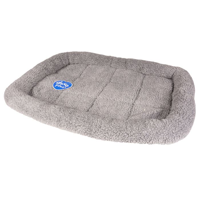 Coussin pour chien pliable Duvoplus Sheepskin - gris - Gris - 70x50x6 cm