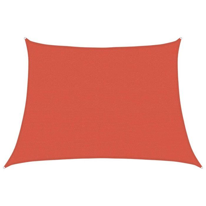 vidaXL Voile d'ombrage 160 gm² trapèze cuite 45x3 PEHD - vue 2
