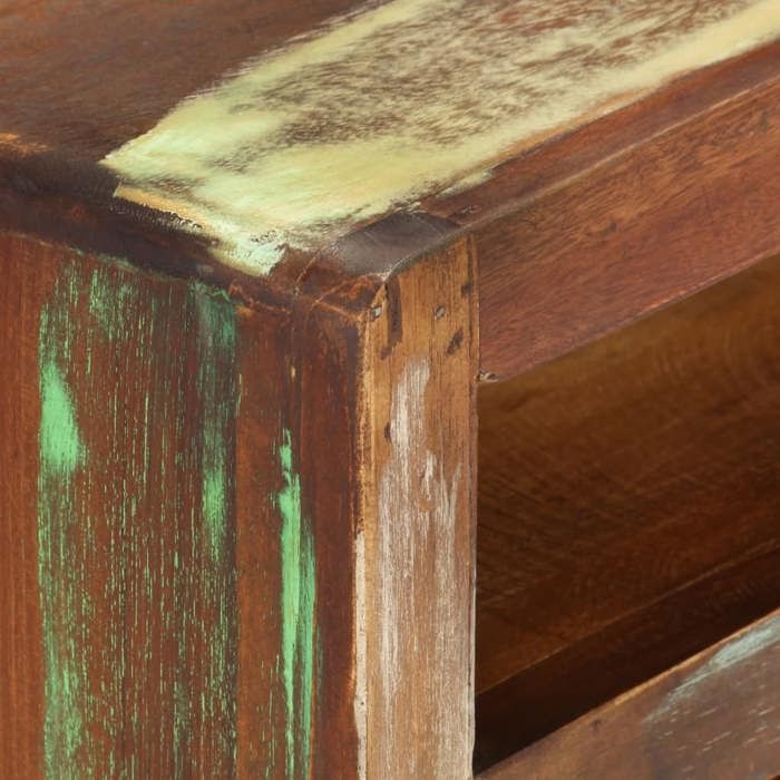 NEUF Armoire TV - Multicolore - Meuble TV - TABLE TV - Multicolore 110x30x40 cm - Bois massif de récupération TT3171