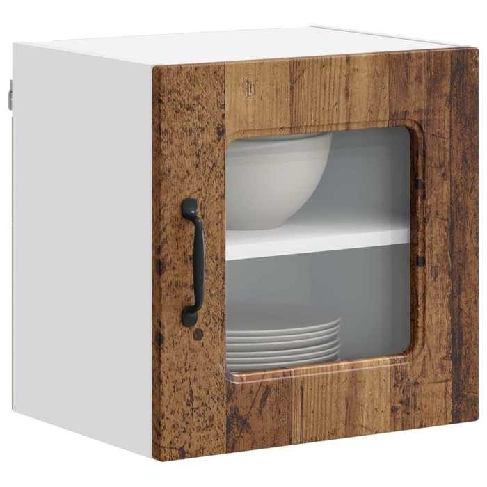 Sarazyj®Ensemble de 2 meuble de cuisine - Marron Cabinet de cuisine Kalmar 2 pcs - Bois Ancien - 40 x 31 x 40 cm - 67886