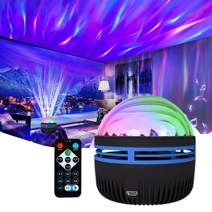 Veilleuse Projecteur Etoile Projecteur Ciel Étoilé avec télécommande Aurores Boréales Lampe - Idéal pour Cadeaux