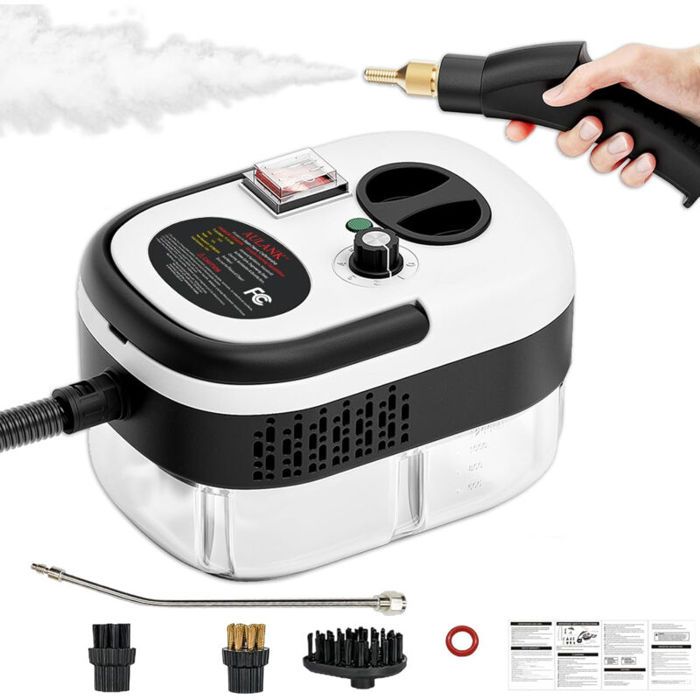 Nettoyeur à vapeur portatif - PZCC - 2500W - Chauffage rapide 10-15 sec - Température 105°C - Pression 3 bars - Pzcc