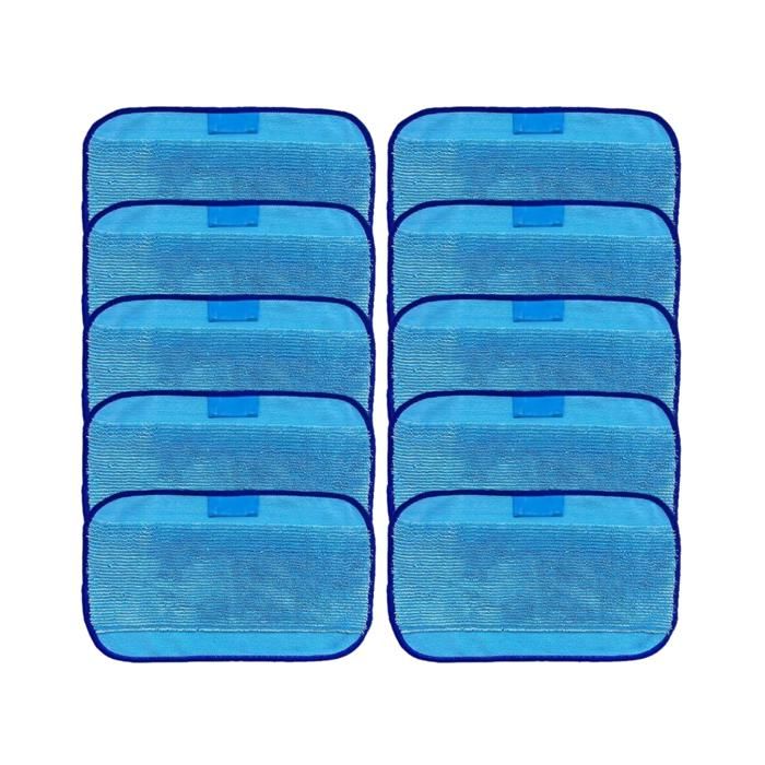 Lot de 10 chiffons en microfibre réutilisables pour robot Irobot