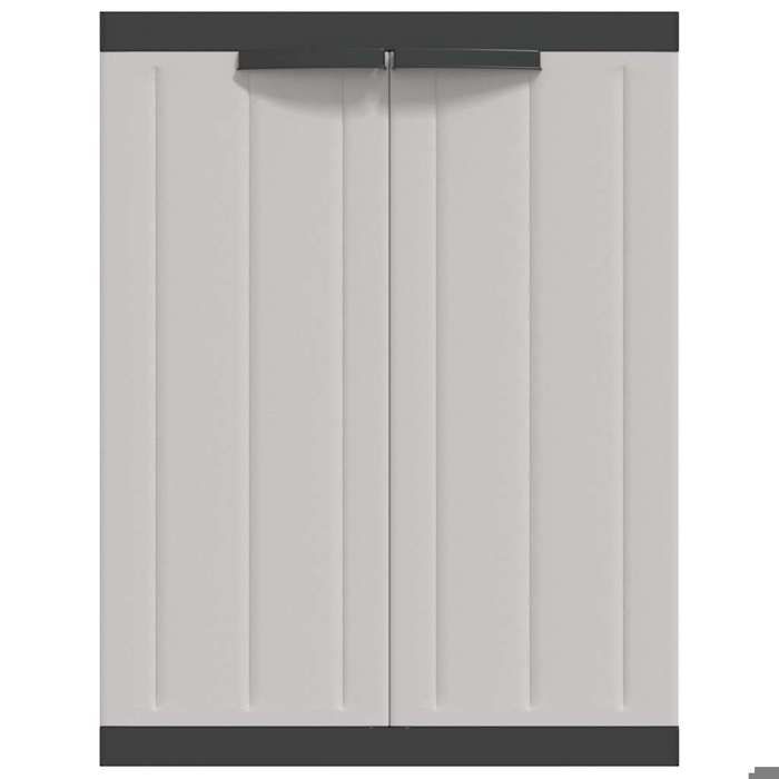 Armoire de rangement dextérieur gris et noir 65x37x85 cm PP_2 ans garantie_15335