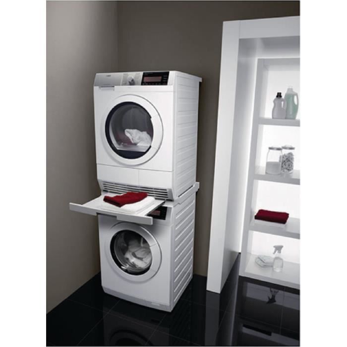 Kit de superpossition universel AEG pour la linge ou sèche linge avec  plateau coulissant - Cdiscount Electroménager