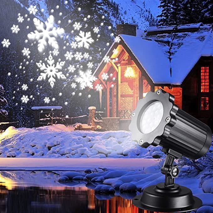 Projecteur Noel Exterieur, Lumières de projection de neige de Noël