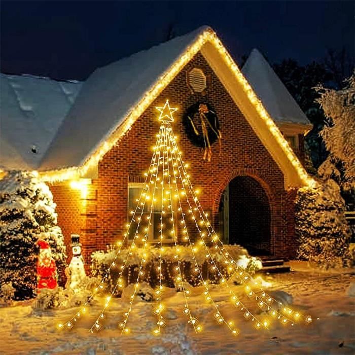 Guirlande de Noël lumineuse (sapin, intérieur, extérieur)