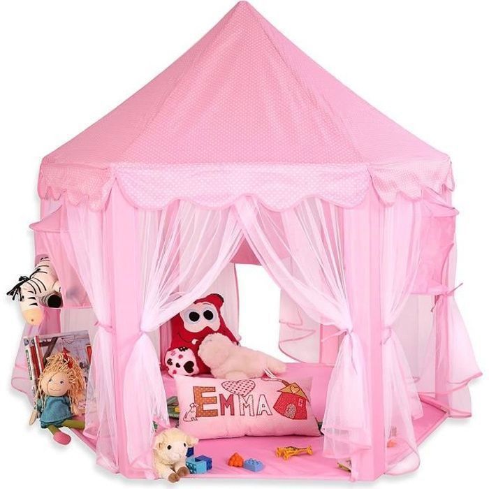 TENTE DE JEU POUR ENFANTS 102 X 102 X 82 CM ROSE 02_0005154