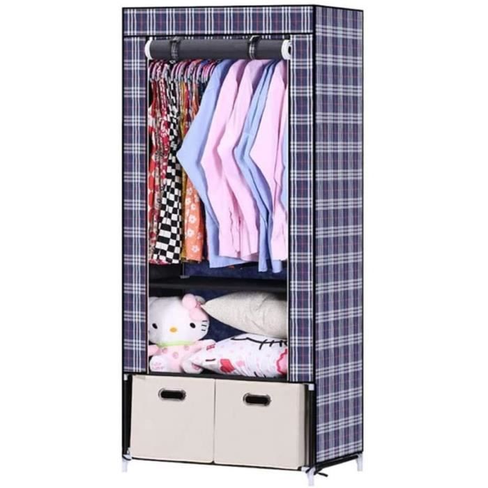 CXVBVNGHDF Armoire en Toile Armoire Pliante Armoire Portable pour