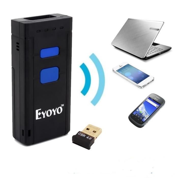 Eyoyo Mini Scanner Portable Sans Fil Ccd Qr Reader 2d Barcode Lecteur De Codes Barres Pour Apple Ios Android Windows