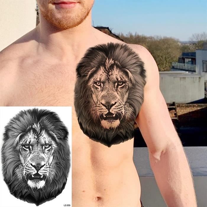 Tatouage Temporaire Lion <br> Force Brutale main image 1