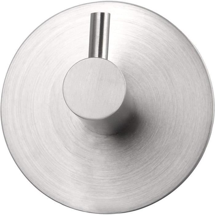 Porte-serviettes Nickel Brossé - Anneau Ovale SUS304 - Installation Murale Salle De Bain