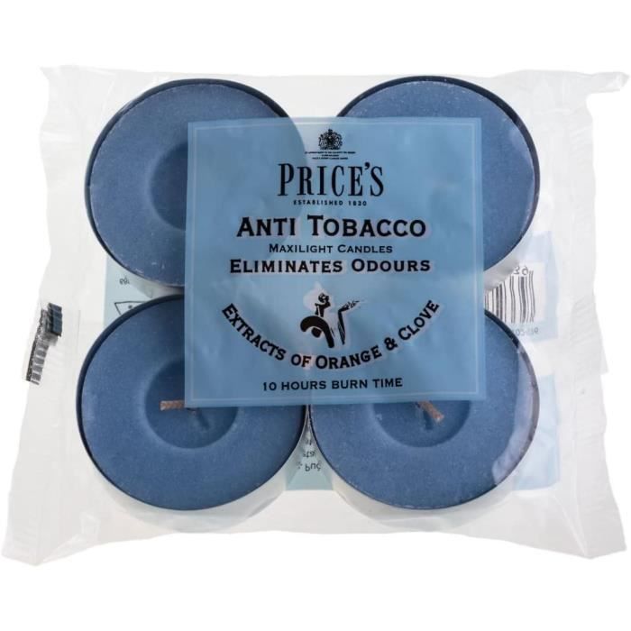 Fresh Air Anti Tabac Maxi Bougies Chauffe-Plats Lot De 4[u7452]