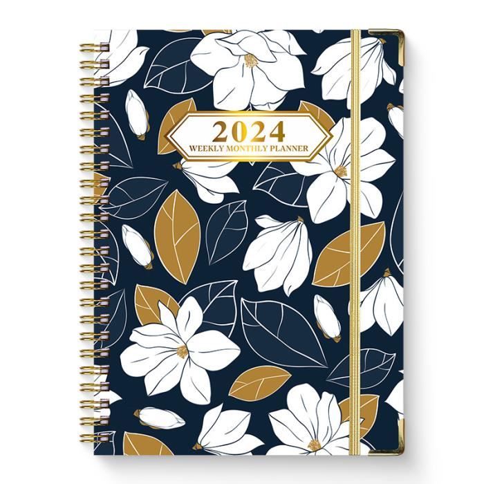 Gumiho Agenda 2026 Settimanale Spiral - A5 Planner (gennaio-dicembre 2026) - Agenda Scolastica Con Passante Per La Penna, Segnalibro Righello E Adesivi Per Il Piano (Blu Scuro - 14