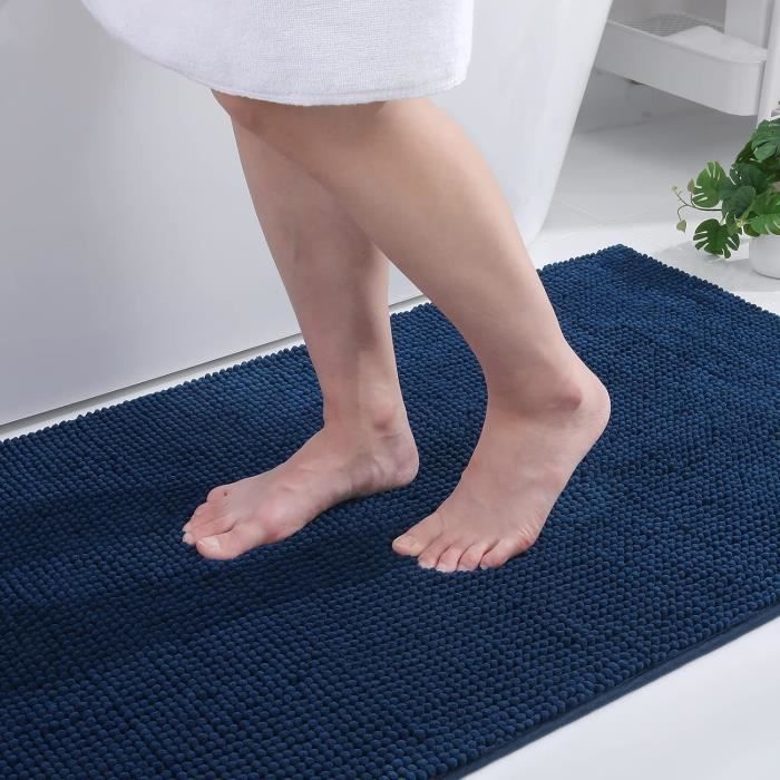 Alfombra De Baño Smiry Luxury Chenille Extrasuave Y Absorbente, Color