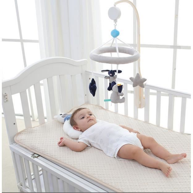 Bebe Berceau Mobile Lit Sonnette Jouet avec Enroulement Boite a Musique Elephant et Lapin Cdiscount Puericulture Eveil bebe