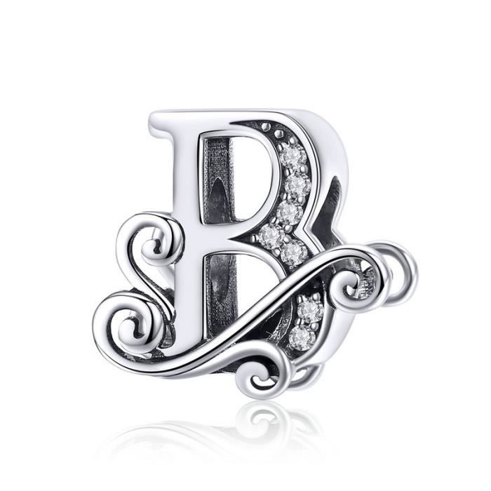 charms pandora lettre b charms pandora lettre b