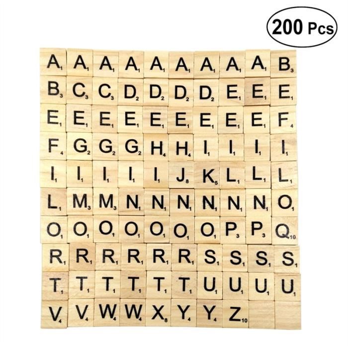 0 Pcs Puzzle Enfants 26 Anglais Lettres En Bois Education Precoce Lettres Jeu En Bois Bloc Puce Cdiscount Jeux Jouets