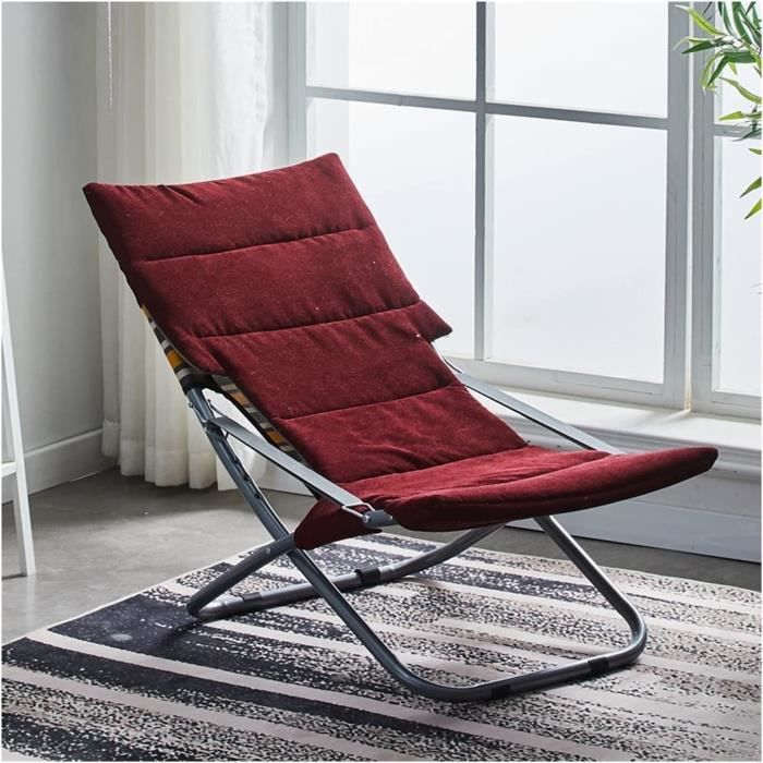 Chaise Longue Pliable Réglable Luxe - Jardin, Patio, Plage - Neuf Assemblé