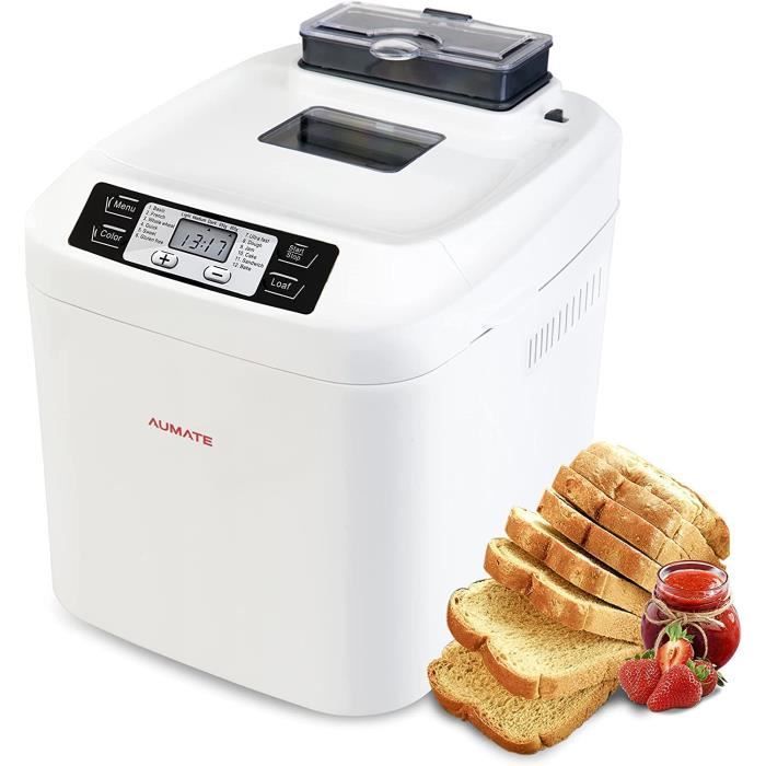 Aumate Machine à pain automatique avec distributeur de noix, machine à