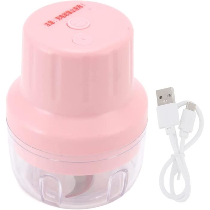 Hachoir à Ail Électrique 4 En 1 USB - Mini Robot Cuisine Portable Pour Légumes, Viande, Gingembre