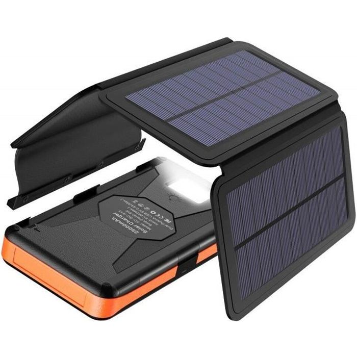 Chargeurs solaires pour téléphones portables Chargeur Solaire X-DRAGON  25000mAh Détachable Power Bank avec 4 Panneaux So 61206 - Cdiscount  Téléphonie