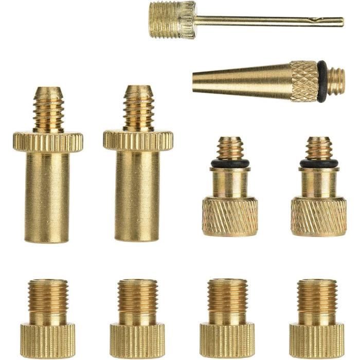 Extension De Valve Pour Pneu - Longueur 19mm, Cuivre - Pour Voiture, Moto, Vélo - Paire De 2