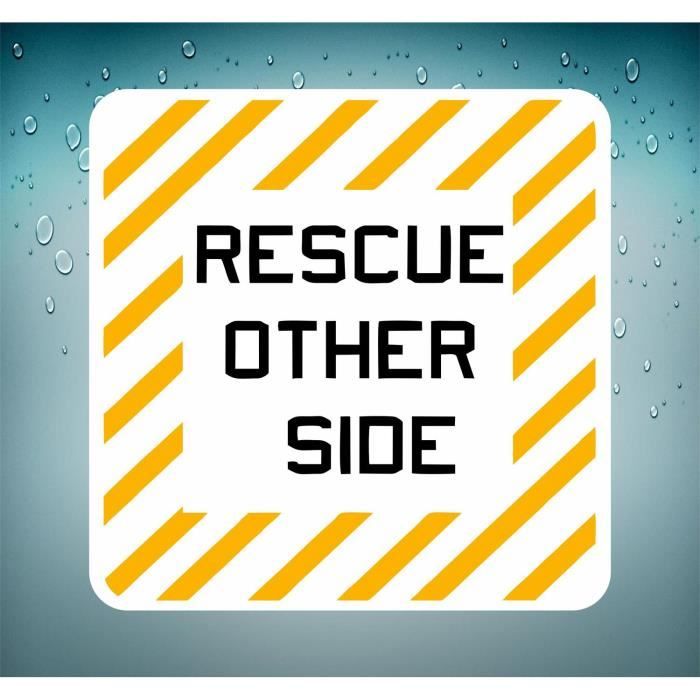 Autocollant sticker aviation rescue other side ja - Cdiscount Maison