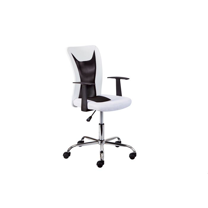 Chaise De Bureau Enfant Avec Accoudoirs Blanc Et Noir Child Achat Vente Chaise De Bureau Soldes Sur Cdiscount Des Le 20 Janvier Cdiscount