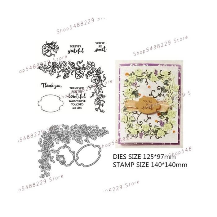 Matrices De Découpe En Métal, Tampon Transparent, Décoration De Noël